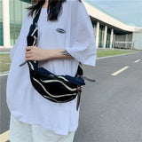 Men's National Canvas Messenger Bag Shoulder Waist Bag