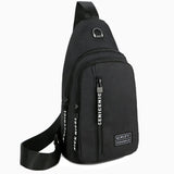 Canvas Crossbody Shoulder Bag Chest Pack Casual 7502 17X8X26cm