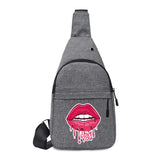 Men Outdoor Sport Chest Pack Printed Pouch Case Coin Purse Lipstick Organizer