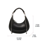 Chain Strap Shoulder Bag for Women Girls All-matching Handbag