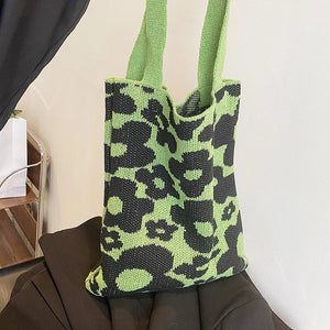 Crochet Handbags For Women Big Capacity Female Bucket Bag Summer Holiday Beach B