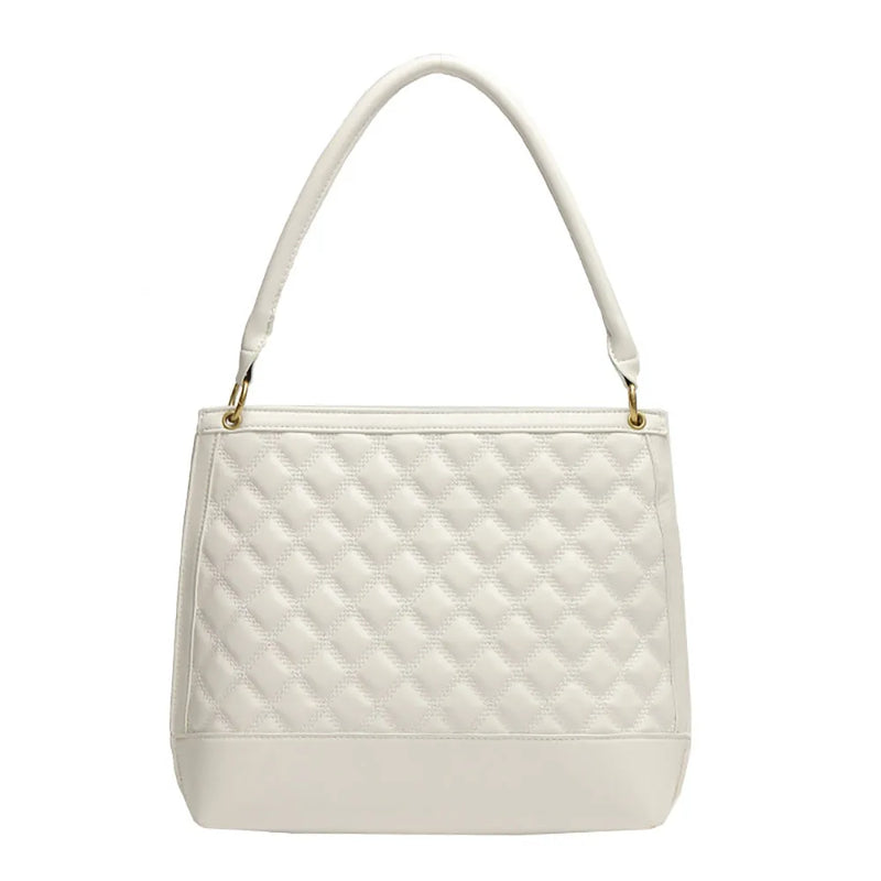 Plaid Diamond Bucket Bag Women Shoulder Bag Large Capacity Tote Crossbody