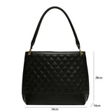 Plaid Diamond Bucket Bag Women Shoulder Bag Large Capacity Tote Crossbody