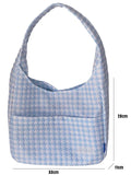 Houndstooth Plaid Shoulder Bag Harajuku Style Candy Handbags