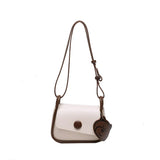 Flap Shoulder Bag PU Leather Clutch Crossbody Purse
