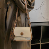 Flap Shoulder Bag PU Leather Clutch Crossbody Purse