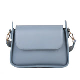 Small Flap Shoulder Bag Solid Pu Leather Handbag Clutch Crossbody Purse