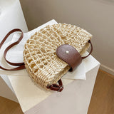 Straw Handbags For Women Large Capacity Crossbody Shoulder Woven Bags