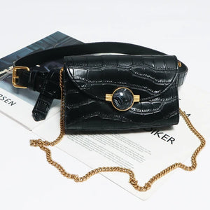 Women Fanny Pack Adjustable Waist Belt Phone Bag PU Leather Wallet