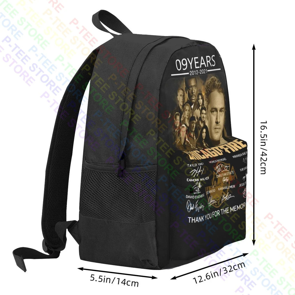 Chicago Fire Vintage Beach Bag Sports Style Travel Backpack