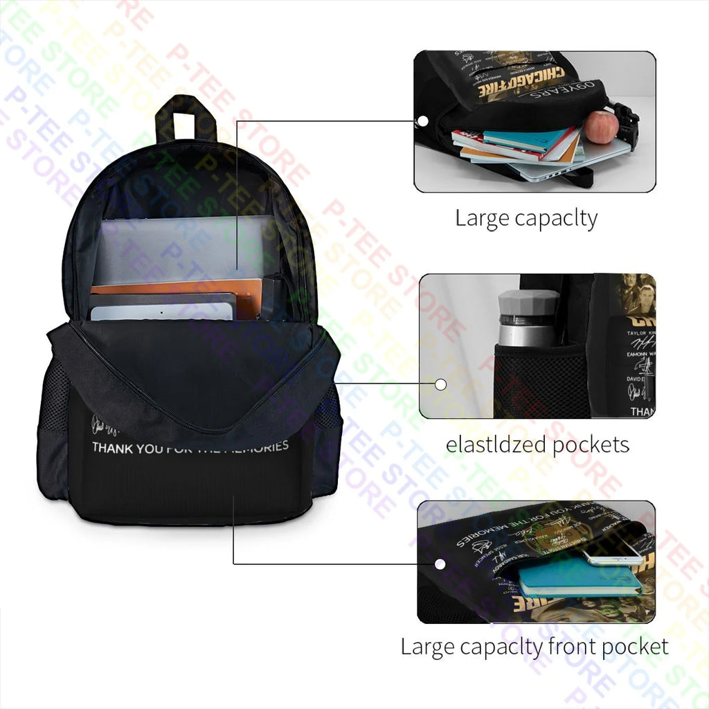 Chicago Fire Vintage Beach Bag Sports Style Travel Backpack