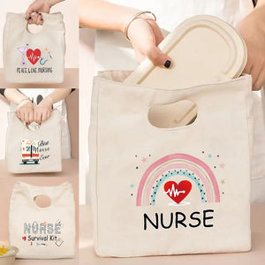 Child Canvas Thermal Lunch Bag Picnic Food Cooler Bags