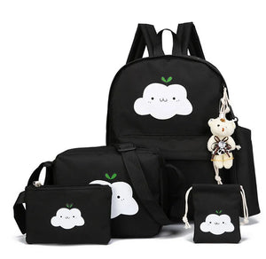 Kids School Bags Backpack Cloud Cartoon Set Schoolbag