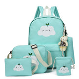 Kids School Bags Backpack Cloud Cartoon Set Schoolbag