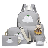 Kids School Bags Backpack Cloud Cartoon Set Schoolbag