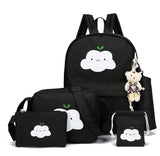 Kids School Bags Backpack Cloud Cartoon Set Schoolbag