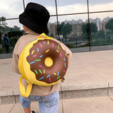 Children Backpack Rainbow Donut School Bag Kindergarten Casual Bookbag