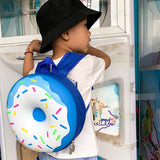 Children Backpack Rainbow Donut School Bag Kindergarten Casual Bookbag