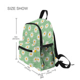 Kids Flower Grid Backpack for Kindergarten School 3-8 Years Old