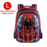 Kids Heroes School Bag 3D Baby Boys Backpack