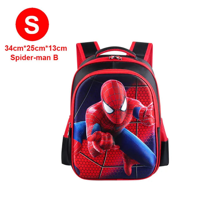 Kids Heroes School Bag 3D Baby Boys Backpack