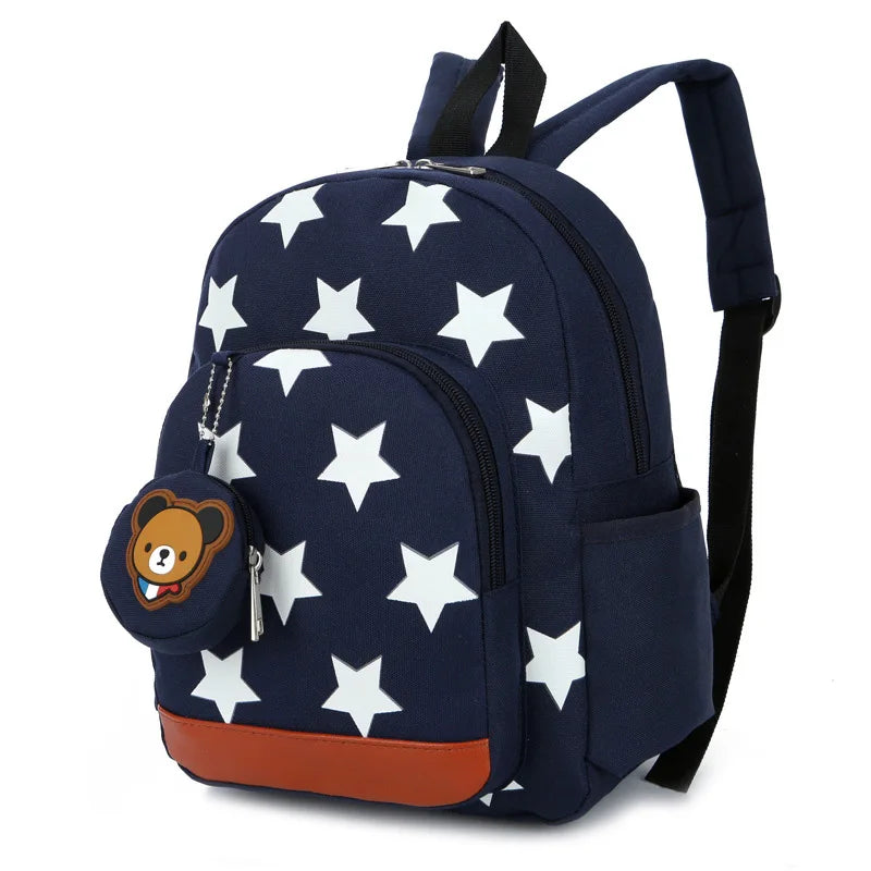 Boys Kindergarten School Backpack Kids Nylon Printing Bag
