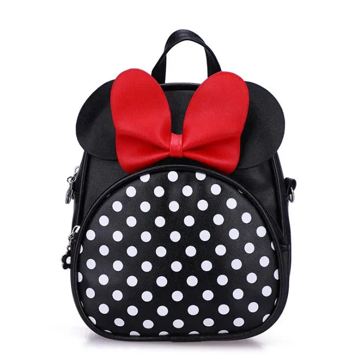 Cute Cartoon Bow Tie Girl's School Backpack