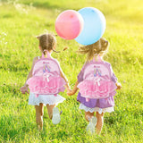 Kids Pink Ballerina Dance Bag Ruffle Tutu Schoolbag