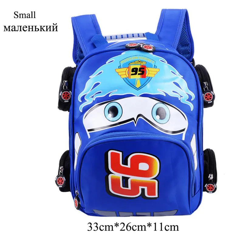 3D Car School Bags Boys Girls Primary School Backpack Kids Kindergarten Backpack