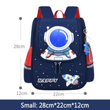 Children Cartoon Backpack Astronaut Printing School Bag Kids Lightweight Bookbag