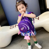 Children Cartoon Rocket Backpack Kindergarten Anti-lost Schoolbag