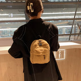 Kids Plush Solid Backpack Shoulder Bag Rucksack