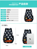 Children Character Backpack Rucksack School Bag Star Pattern Zipper Kid Book Bag