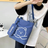 Kids Cartoon Print Crossbody Bag - School Shoulder Bag