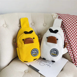 Kids School Bag Canvas Chest Bag Shoulder Bag Duck bag