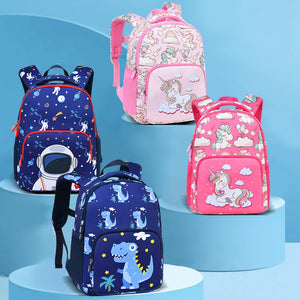 Kids Unicorn Backpack School Book Bag Boys Girls Kindergarten Knapsack