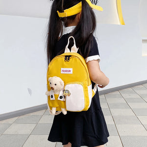 Kids School Backpack Large Capacity Zipper Book Bag