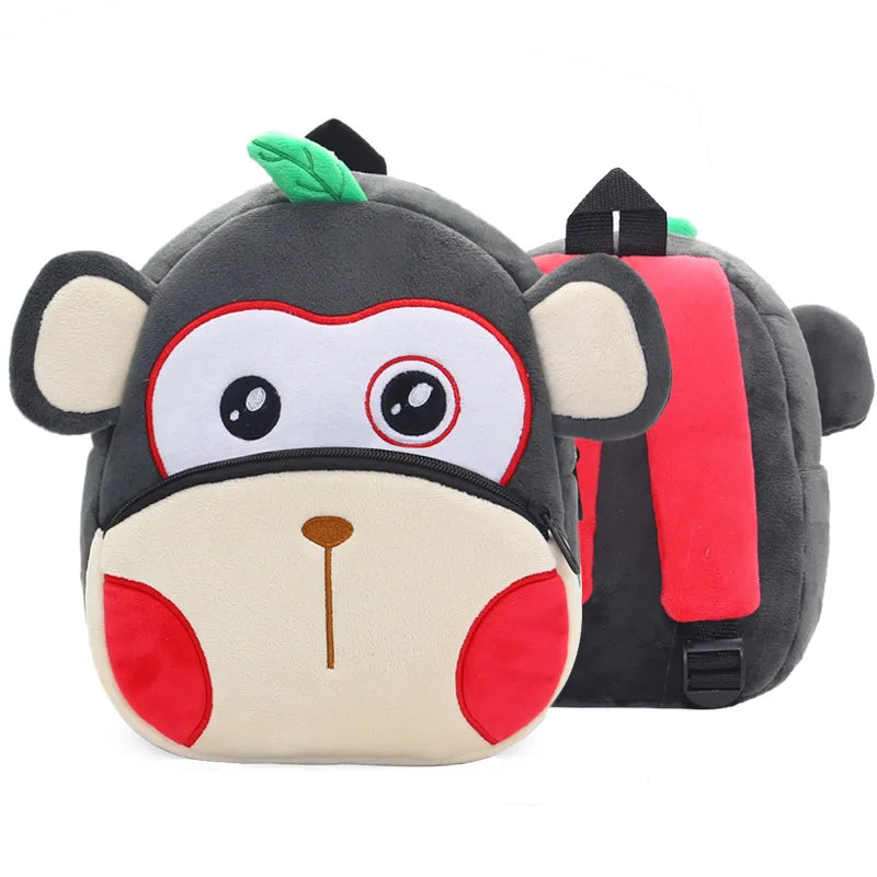 Kids Unicorn Dinosaur Animal Plush Backpack Kindergarten Mini School Bag