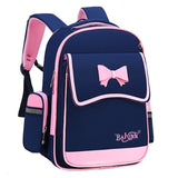 Girls Orthopedic Backpack Princess School Bag Bow Schoolbag Kids Satchel Mochila