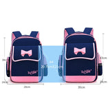 Girls Orthopedic Backpack Princess School Bag Bow Schoolbag Kids Satchel Mochila