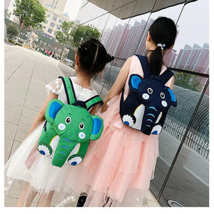 Children Elephant School Bag Backpack Kids Cartoon Knapsack