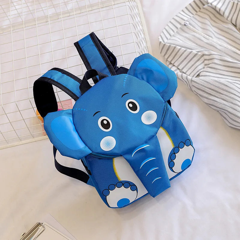 Children Elephant School Bag Backpack Kids Cartoon Knapsack