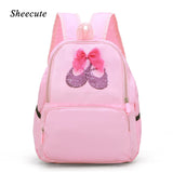 Kids Dance Bag Sequin Bow Latin Ballet Girl Backpack Girls Bag
