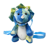 Kids Dinosaur Plush Backpack 3D Mini Bag for Boys Girls