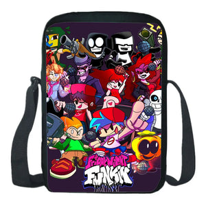 Kids FNF Shoulder Bag Cartoon Messenger Student Anime Crossbody