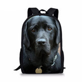 Kids Casual Labrador Dog Laptop Backpack Bookbag