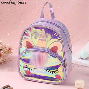 Kids Unicorn Jelly Backpack Waterproof School Bag
