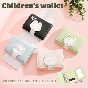 Children Trifold Mini Purse Animal Print Wallet
