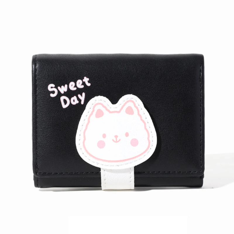 Children Trifold Mini Purse Animal Print Wallet