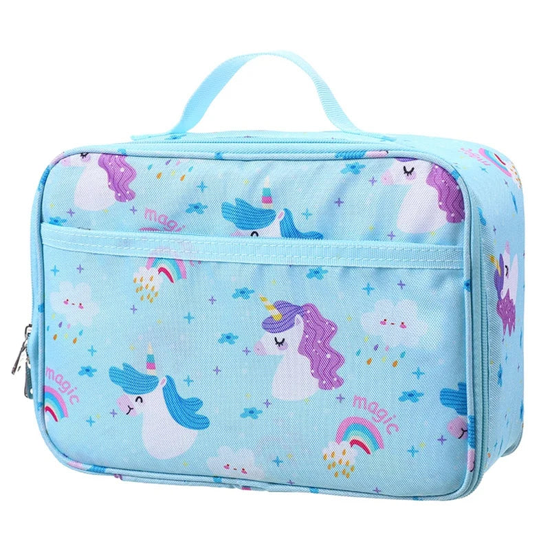 Unicorn Lunch Bag Thermal Insulated Tote Cooler Bento Pouch Container
